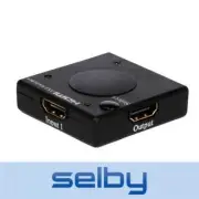 Avico 3-Way HDMI Switch High Speed Compact Switcher Selector HSW3