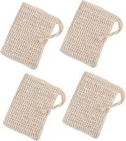 NOLITOY 4 Pack Exfoliating Soap Pouch Mesh Bag for Soap Storage Bath Shower Net Handmade Soap Holder Quick Drying Fragrance
