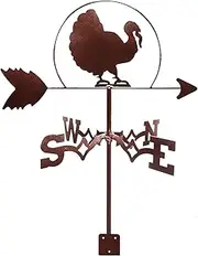 Wind vanes, Outdoor Garden Metal Weathervane Dragonfly Rooster Swan Weather Vane Stake Measuring Tool Yard Roof Wind Direction Indicator Easy Use