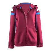 Wanda Vision-Scarlet Witch Hoodie Cosplay Costume Jacket Coat Halloween Carnival