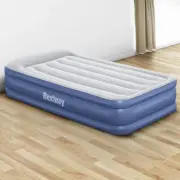 Single Size Camping Air Bed Inflatable Sleeping Mattress Built In Pump Portable