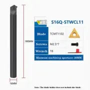 S16Q-STWCL11 16mm CNC Carbide External Inner Hole Turning Tool Holder For TCMT11
