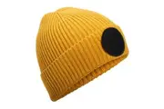 Beechfield Patch Circular Patch Beanie (Mustard/Black) (One Size)