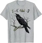 [JINNGLA] Funny Black Crow F-Caw-F Crow T-Shirt