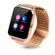 1.54 Inch IPS 2.5D Touch Screen GSM 32GB TFCard Support Sleep Monitor Locial SMS Watch Phone GOLD COLOR