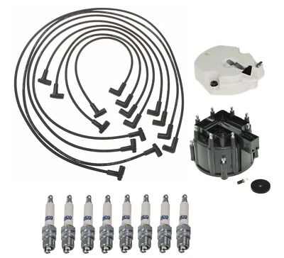 ACDelco Ignition Kit Distributor Rotor Cap Wire Spark Plugs For Corvette 5.7 V8