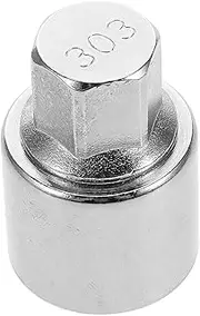 Screw Removal Wheel Hub Wheel Lock Removal Kit Rim Lock Cracker Wheel Socket Lug Nut Removal Tool Wheel Lug Nuts Socket Wheel Nut Socket Wheel Lock Socket Silver Chrome