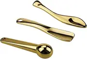 3Pcs Metal Makeup Spatula Mini Spoon and Eye Cream Massage Sticks Beauty Scoop for Facial Cosmetic Face Cream