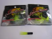 Leland Lures Crappie Magnets 2 packs 30 pc total black/chart silver