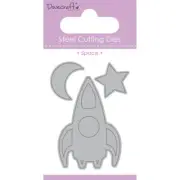 SPACE ROCKET STAR MOON Die Cutting Dies Set DOVECRAFT DCDIE033 New