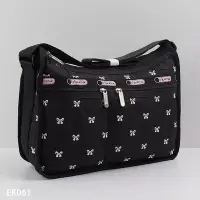 在飛比找Yahoo!奇摩拍賣優惠-現貨直出 現貨 Lesportsac 刺繡蝴蝶結 側肩背/斜