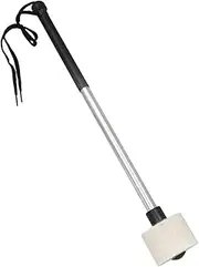 PartyKindom Felt Drum Sticks for Snare Drum Durable Steel Percussion Mallets for Marching Band Professional Performance Accessory