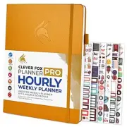 Planner PRO Schedule – Undated Weekly & Monthly A4 (8.5" x 11") Amber Yellow
