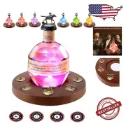 Stylish Oak Blantons Cork Holder with LED Light - Perfect for Gentlemen Gifts