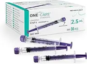 MediVena ONE-CARE Syringes 3ml with Mounted Cap, Sterile, Low Dead Space, 30/bx Blister-Packed Syringes