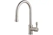 Abey Provincial Brushed Nickel Single Lever Pull Out Kitchen Mixer Tap 400674BN