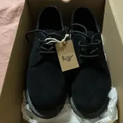 Dr. Martens Shoes Size 9 1461 Mono Black Soft Buck Suede - Men’s UK 8 EU 42 US 9