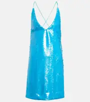 [Ganni] Ganni Sequined minidress AU 14 blue