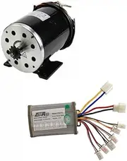 YC Yier 36V 800W Brushed Motor and Speed Controller Set for Electric Scooter Go Kart Bicycle e Bike Tricycle Moped ATV Quad Dirt Bike Razor