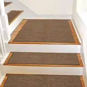 Non Slip Stair Landing Rug for Wooden Steps Indoor Stair Landing Mat Square 2...