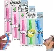 Chewable Essential Oil Breath Stick, Breather Quit Smoking with Essential Oil, Chewable Breather Quit, Can Taken Anywhere Focus Clear Respiratory(3-PCS)