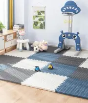 Soft Non Toxic Baby And Kids Play Mat EVA Foam Floor Interlocking Tiles Playroom