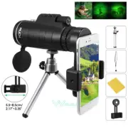 40X60 Optical HD Lens Monocular Binoculars + Tripod + Clip High Power Waterproof