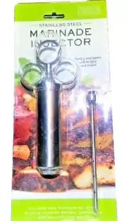 Charcoal Companion Marinade Injector Stainless Steel Food Poultry Meats Flavor