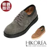 在飛比找遠傳friDay購物優惠-【HIKOREA】韓國空運。刷舊復古皮革增高5CM休閒鞋(7
