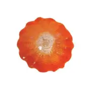 Dale Tiffany Wall Sculptures 2" Titan Art Decor Hand Blown Glass Multi-Colored