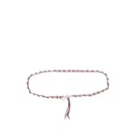 [Rosantica] Rosantica Hello Lumem Knotted-tassel Bag Strap ONE SIZE PINK