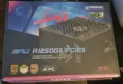 MSI MPG A1250GS 1250W 80+ Gold Full Modular PSU ATX 3.1 & PCIe 5.1 - Sealed