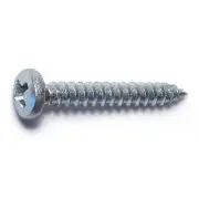 #6 x 1" Zinc Phillips Pan Head Sheet Metal Screws (100 pcs)