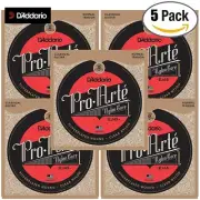 5-PACK D'Addario EJ45 Pro-Arte Classical Guitar Strings - Normal Tension