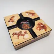NEW Don Lino Africa 4-Cigar Ceramic Ashtray 10"