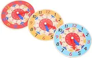 Abaodam 3pcs Clock Colorful Early Educational for Cognitive Development Plaything Interactive Learning Tool for Recognition and Parent Engagement