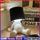 Sitting Bedside Night Light Rechargeable LED Unique Pleats Reading Lighting