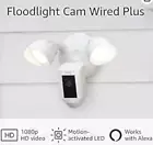 Ring Floodlight Cam Wired Plus with motion-activated 1080p HD video, White 2021