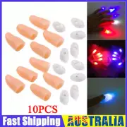 10X Magic Light Up Finger Fingers LED Tricks Thumb Props Lights Novelty Toys