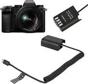 DMW-DCC17 Camera AC Power Adapter, DMW-BLK22 Dummy Battery DC Coupler Supports QC PD, USB-C Cable PD Adapter for Lumix S5 DCS5 DCS5K GH5M2 GH6 Digital Camera