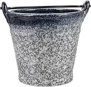 BEBEMOKO 1Pc Ceramic Ice Bucket for Parties Stylish Chiller Container for Snacks and Ice Versatile Design for Home Bar and Cafe Use Easy to Clean and Match with Decor