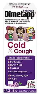 Children's Dimetapp Cold and Cough, Stuffy Nose, Runny Nose, Sneezing, Itchy & W