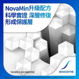 【SENSODYNE 舒酸定】進階護理 專業修復抗敏牙膏100gX1入(原味/亮白/沁涼薄荷)