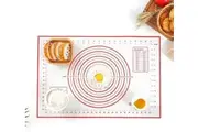 Non-Stick Silicone Baking Mat Rolling Red