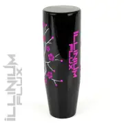 ILLINIUM FLUX PINK PAINTED BLACK SAKURA BLOSSOM MANUAL SHIFT KNOB 10X1.5 K69 (for: Honda)