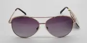 PANAMA JACK POLARIZED GOLD METAL FRAMES AVIATOR STYLE 100% UVA % UVB NWT