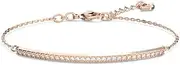 [Swarovski] Lovely Only bracelet White & Rose Gold Rhodium plated in Gift Box - 5632063, One Size, Rhodium Plated, Crystal