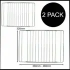 2 x OVEN SHELF BELLING EXTENDABLE & ADJUSTABLE 360mm - 460mm IN LENGTH UNIVERSAL
