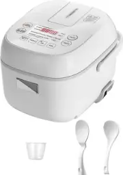 Mini Rice Cooker, 3 Cups Uncooked Small Rice Cooker, Steamer & Warmer, with Fuzz