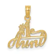 14K Yellow Gold #1 Aunt Charm